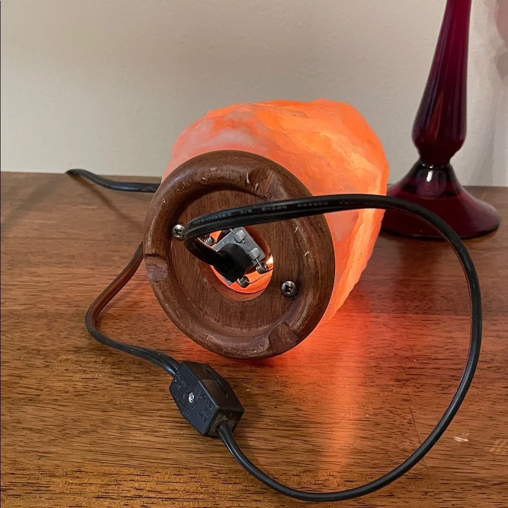 Himalayan Salt Lamp - Warm Orange Glow Home Accent